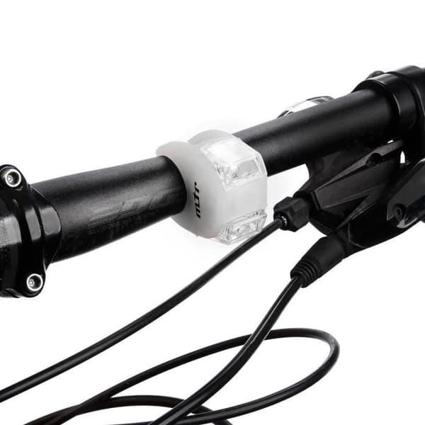 Cykelbelysningsset Meteor FLEX - fram och bak - 3 ljuslägen - vattentålig och stötsäker