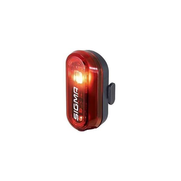 Bakre batteridriven cykelljus sigma led curve svart 1 läge (sitsstolpsfäste/med batteri