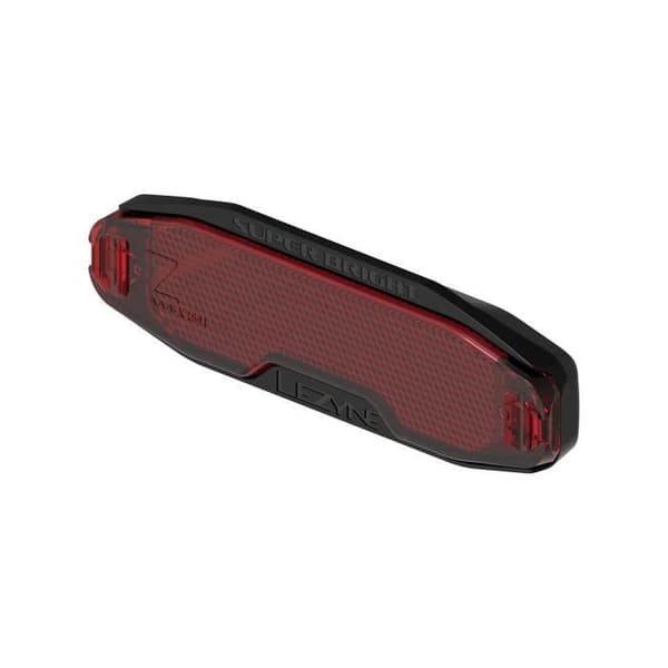 LEZYNE Eb Super bakre cykelljus - Svart/högglans - StVZO-optimerad tysk lins - 12 lumen - IPX7