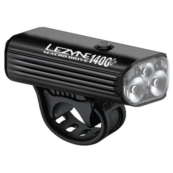 Framlykt för cykel - LEZYNE - Macro Drive 1400+ - 1400 lumen - Uppladdningsbar USB-C - Satin svart