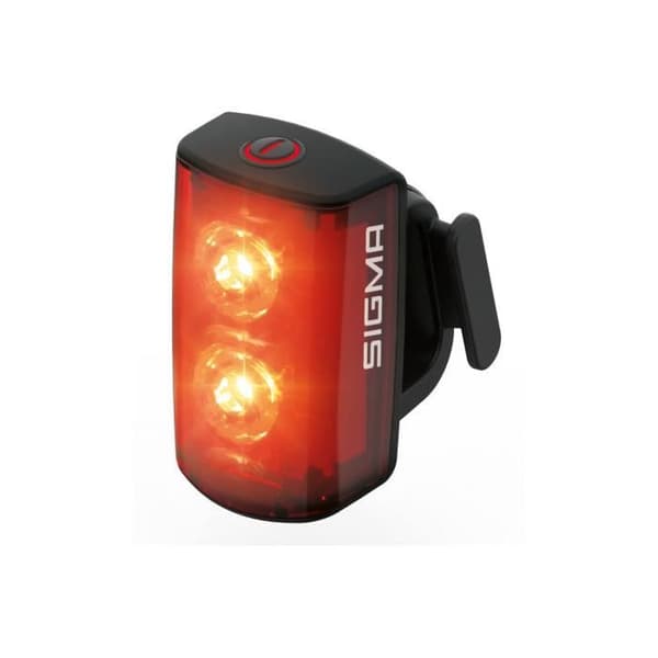 Belysningsset Sigma Buster 400 - Fritidscykel - Röd - Buster RL 80 USB-blixt - 2 års garanti