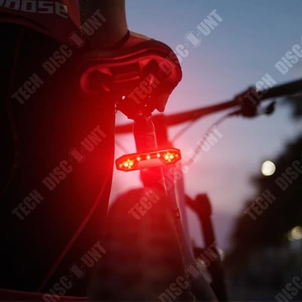 TD® Cykling Nattkörning Blinkers Blinkers Blinkers Cykel Bakljus USB Laddning Mountain Bike Bakljus Väg Bil Varning Bakljus