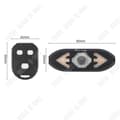 Miniatyrbild 2 av 4: TD® Cykel Blinkers Fjärrkontroll Bakljus med summer Night Riding Road MTB Ridutrustning