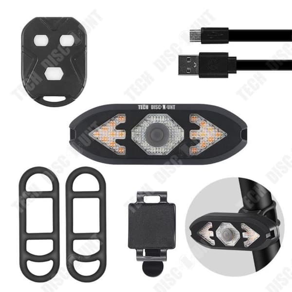 TD® Cykel Blinkers Fjärrkontroll Bakljus med summer Night Riding Road MTB Ridutrustning