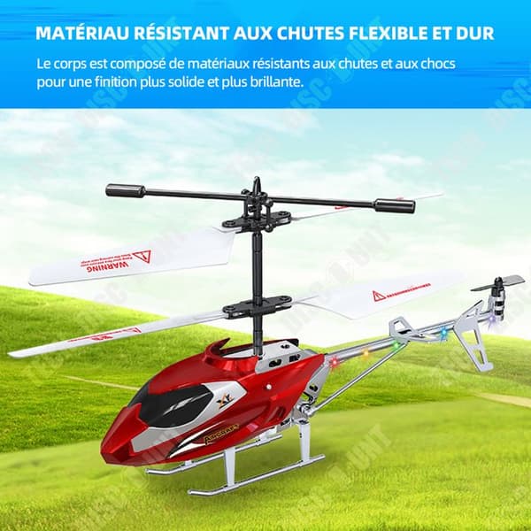 TD Fjärrkontroll Helikopter 21cm 2,5 Kontrollkanaler med LED-belysning Uppladdningsbar RC Helikopter Mini Fjärrkontroll Helikopter