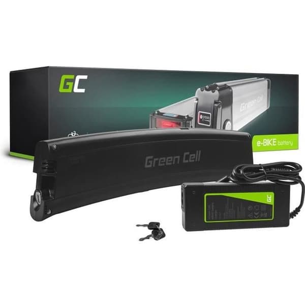 Green Cell® elcykelbatteri 36V 7,8Ah Li-Ion elcykelbatteri av ramtyp med laddare