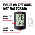 Miniatyrbild 3 av 4: Belysning för cykel Cat eye - 1604003N - Cateye CTPA100WW Pa100w Padrone Dator - Vit
