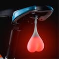 Miniatyrbild 1 av 4: Baklyse i silikon för cykel, cykelbakljus, varningsljus för cykelhjärta, LED-ägglampa