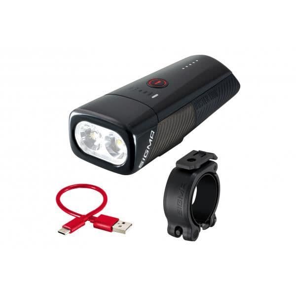 Sigma Buster 1100 belysning - svart - TU - 1100 Lumen - 165 m - 6 lägen - 50 h