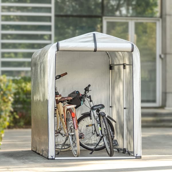 SoBuy Opbevaringstelt til cykler Cykeltelt Cykelgarage til 2 cykler KLS11