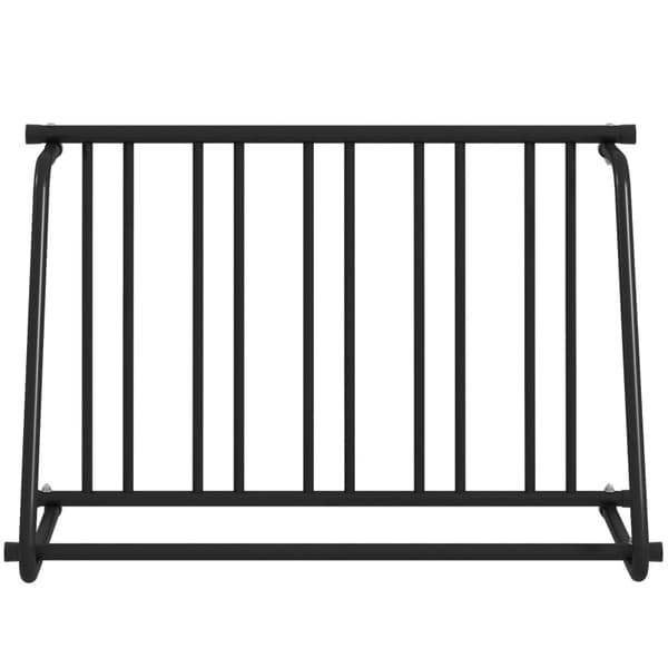 Rootz Cykelstativ - 4 cykler - Vejrbestandig - Ekstra Holder - Stål - Sort - 114 x 58 x 75 cm