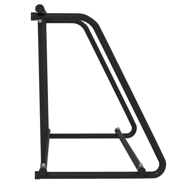 Rootz Cykelstativ - 4 cykler - Vejrbestandig - Ekstra Holder - Stål - Sort - 114 x 58 x 75 cm
