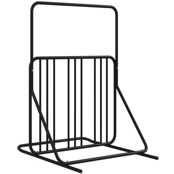 Rootz Cykelstativ - 4 cykler - Vejrbestandig - Ekstra Holder - Stål - Sort - 102 x 92 x 130 cm