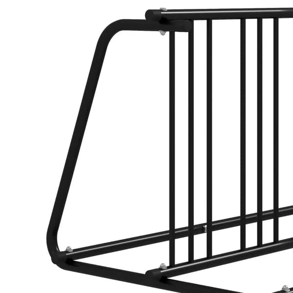Rootz Cykelstativ - 4 cykler - Vejrbestandig - Ekstra Holder - Stål - Sort - 155 X 100 X 75 Cm