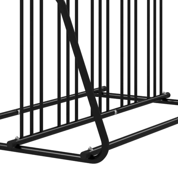 Rootz Cykelstativ - 4 cykler - Vejrbestandig - Ekstra Holder - Stål - Sort - 155 X 100 X 75 Cm