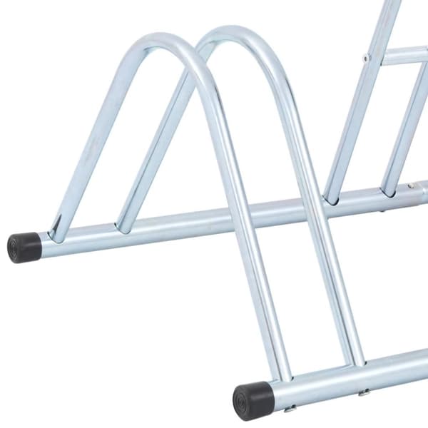 The Living Store cykelstativ til 6 cykler fritstående galvaniseret stål -  Cykelstel & -opbevaring