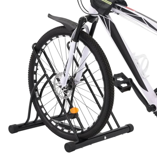 Cykelställ för 2 cyklar fristående stål