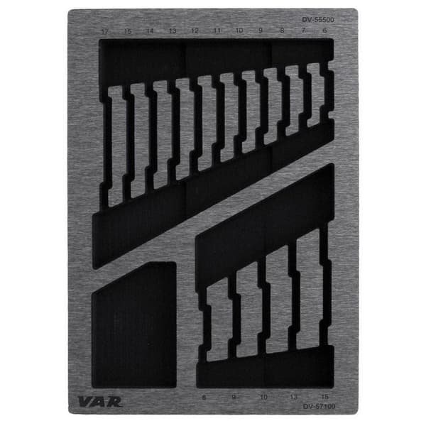 Var Drawer Tool Tray 2 Svart,Grå