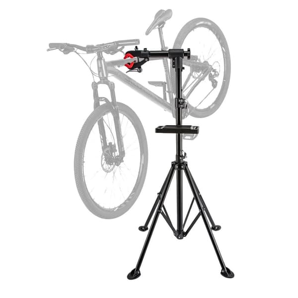 Cykelreparationsställ, Justerbar Höjd 42,5-74,8 tum, Maximal Belastning 30KG/66 lbs,107,9-189,8 cm