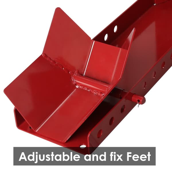 Motorcykellås för framdäck - Stål - Rocker Stand Support röd Montering cykellyft