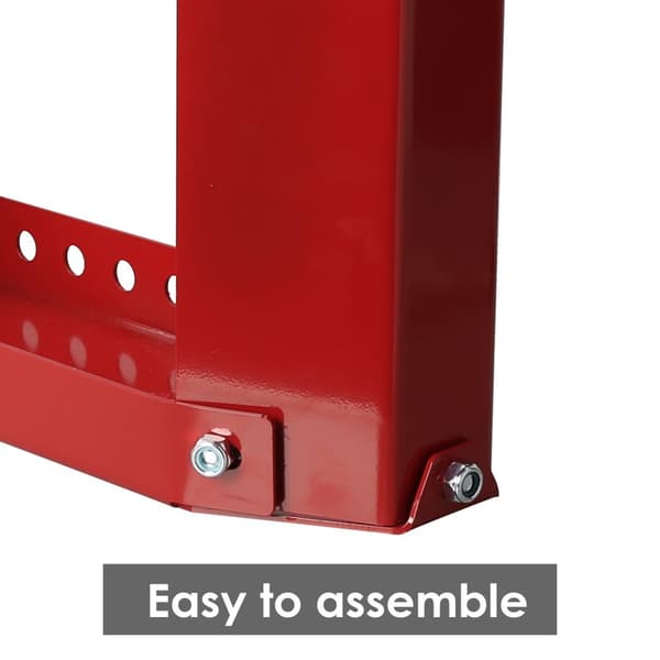 Motorcykellås för framdäck - Stål - Rocker Stand Support röd Montering cykellyft