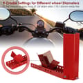 Miniatyrbild 3 av 7: Motorcykel hjullås för framdäck - Stål - Rocker Stand Motorcykelstativ röd montering 3X