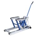 Pikkukuva 2 / 2: Hydraulinen moottoripyörän korjausteline, lattiamalli, nostokorkeus 12-38,7 cm, kantokyky 680 kg,Sininen