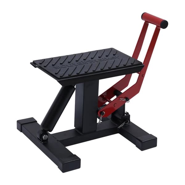 Hydraulisk Motorcykel Lyftställning, Justerbar Höjd 25-40cm, 400kg Belastningskapacitet,svart