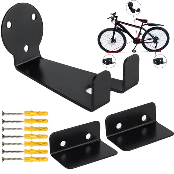 Cykelhängare Pedalhållare med vägghjulsbelägg Set