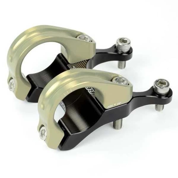 Renthal Stilk Integra Ii Direct Mount 31.8 Zero Rise Sort,Gylden 50 mm / 10º