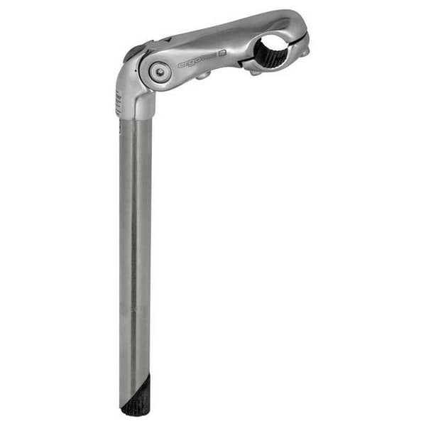 Ergotec Justerbar Stam Kobra Vario 25.4/22.2 Mm Silver 90 mm / -10º - 50º