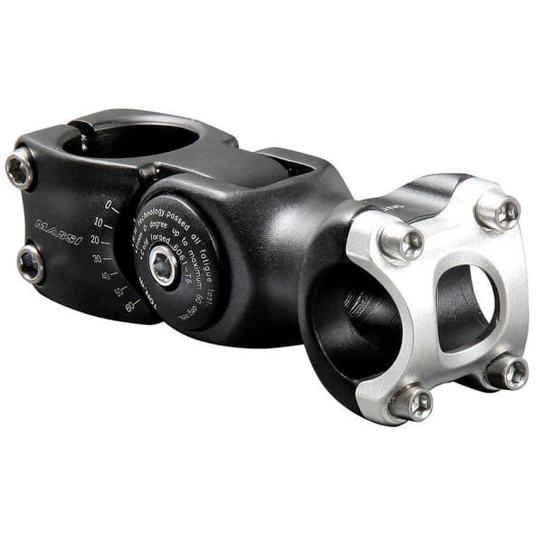 Massi Cm-506 31.8 Mm Justerbar Stem Svart 90 mm / 0º - 60º