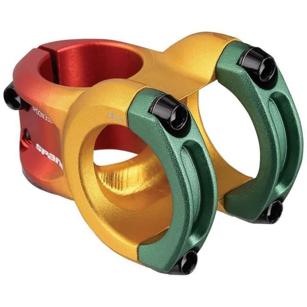 SPANK Spoon 31,8 mm styre - Rasta - 60 mm höjning - Super 6 Shotpeen anodiserad aluminium