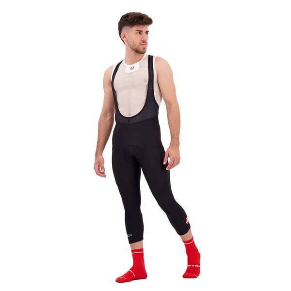 Castelli Entrata Thermal 3/4 Ruokalappu Sukkahousut Musta L Mies
