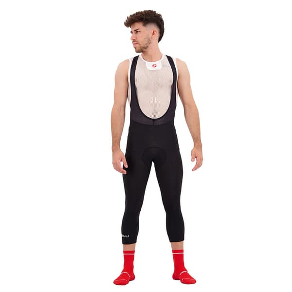 Castelli Entrata Thermal 3/4 Ruokalappu Sukkahousut Musta L Mies