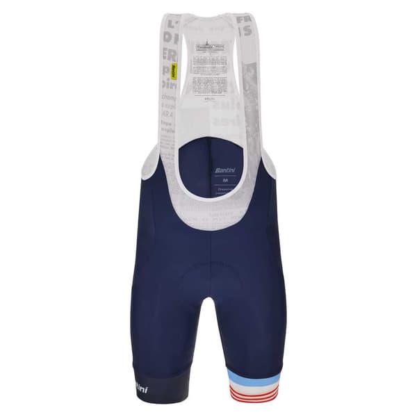 Santini Haklappshorts Mj Mont Ventoux Vit,Blå S Man