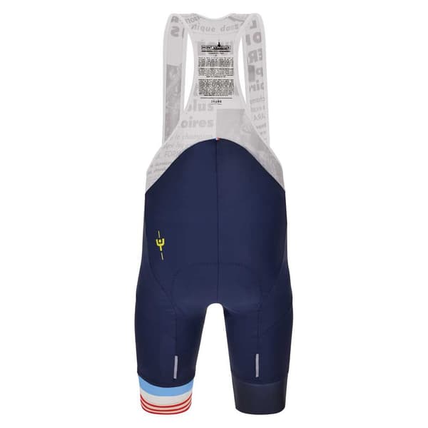 Santini Bib Shorts Mj Mont Ventoux Hvid,Blå XL Mand