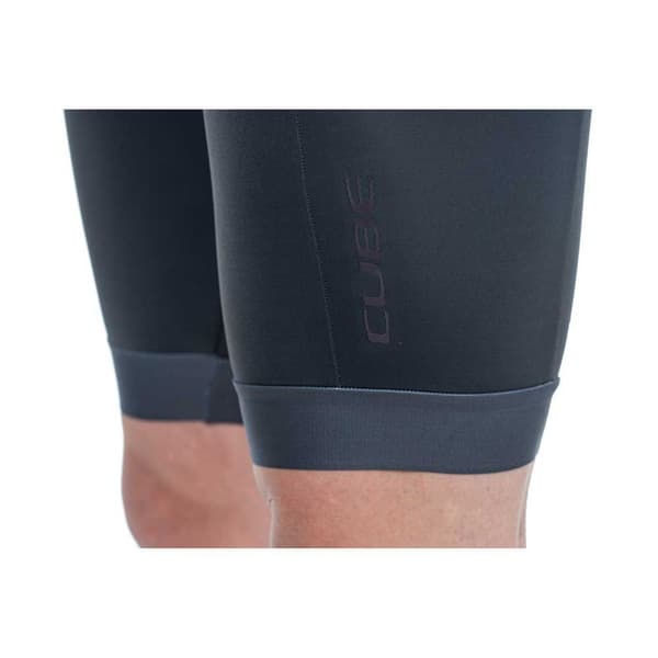 Cube Bib Shortsit Blackline Harmaa M Mies