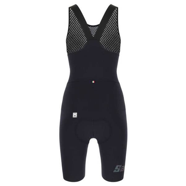 Santini Bib Shorts Unico Sort M Kvinde