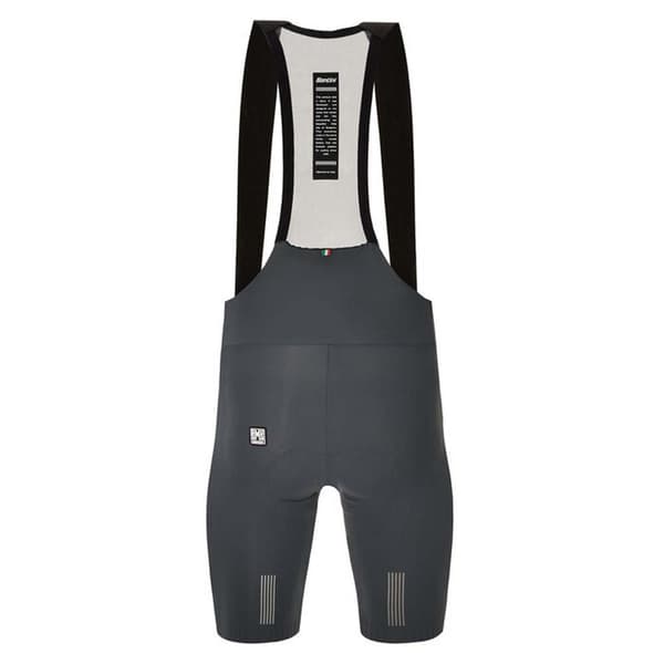 Santini Bib Shorts Plush Grå XL Mand