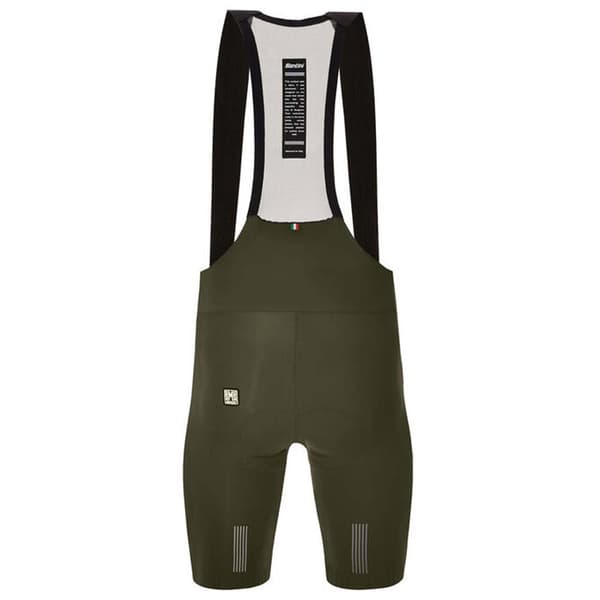 Santini Bib Shortsit Plush Vihreä XL Mies
