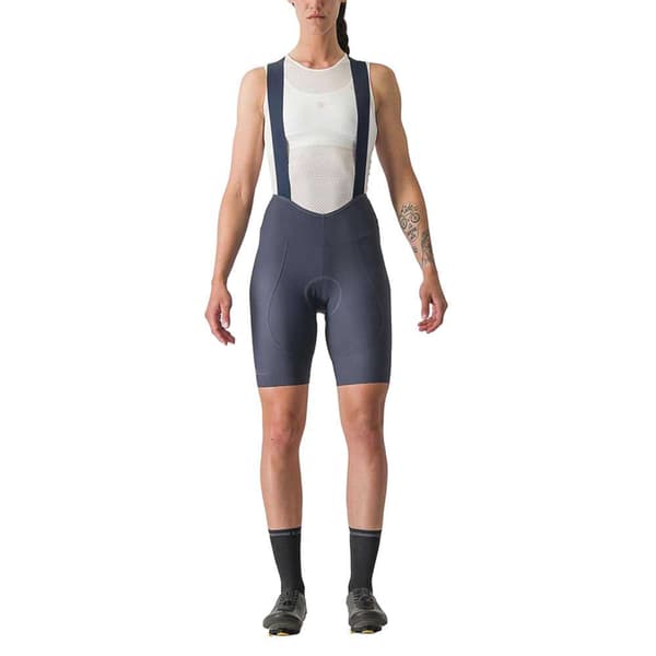 Castelli Bib Shortsit Espresso Dt Sininen M Nainen