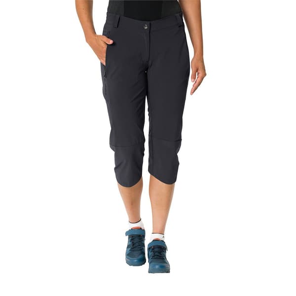 Vaude Bike Yaras 3/4 Cykelshorts Uden Seler Sort 40 Kvinde