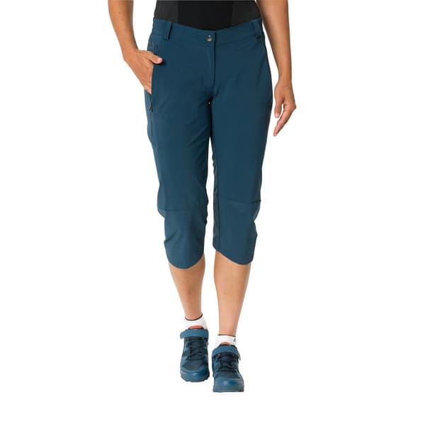 Vaude Bike Yaras 3/4 Cykelshorts Uden Seler Blå 42 Kvinde