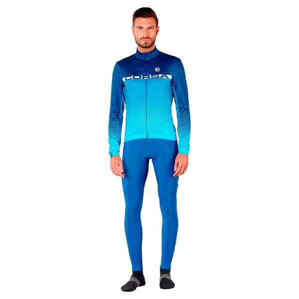 Bicycle Line Fiandre S2 Thermal Pitkät Pyöräilyhousut Henkseleillä Sininen XL Mies