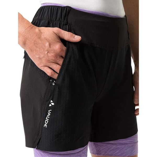 Vaude Bike Altissimi Shorts Uden Seler Sort,Lilla 40 Kvinde