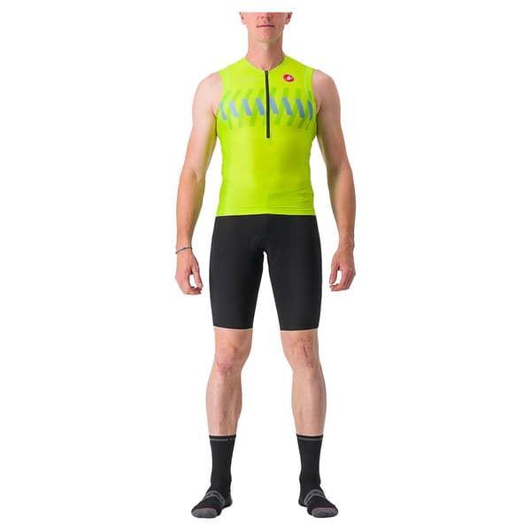 Castelli Premio Tri Speed Housut Ilman Henkseleitä Vihreä,Musta XL Mies