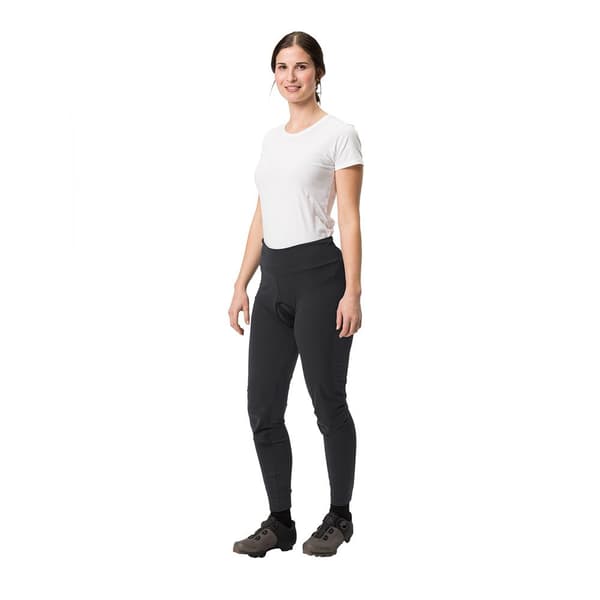 Vaude Bike Kuro Warm Hybrid Lange Bukser Uden Seler Sort 44 Kvinde