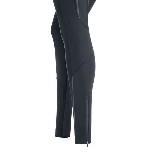 Damernas löpartights - Gore - Gore-Tex Infinium™ R5 - Svart - WINDSTOPPER - Reflekterande