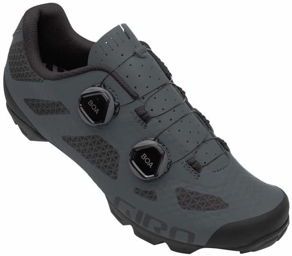 Giro - 7122807 - Mixte Sektor Cykelskor, Svart Black Dark Shadow, 43 EU